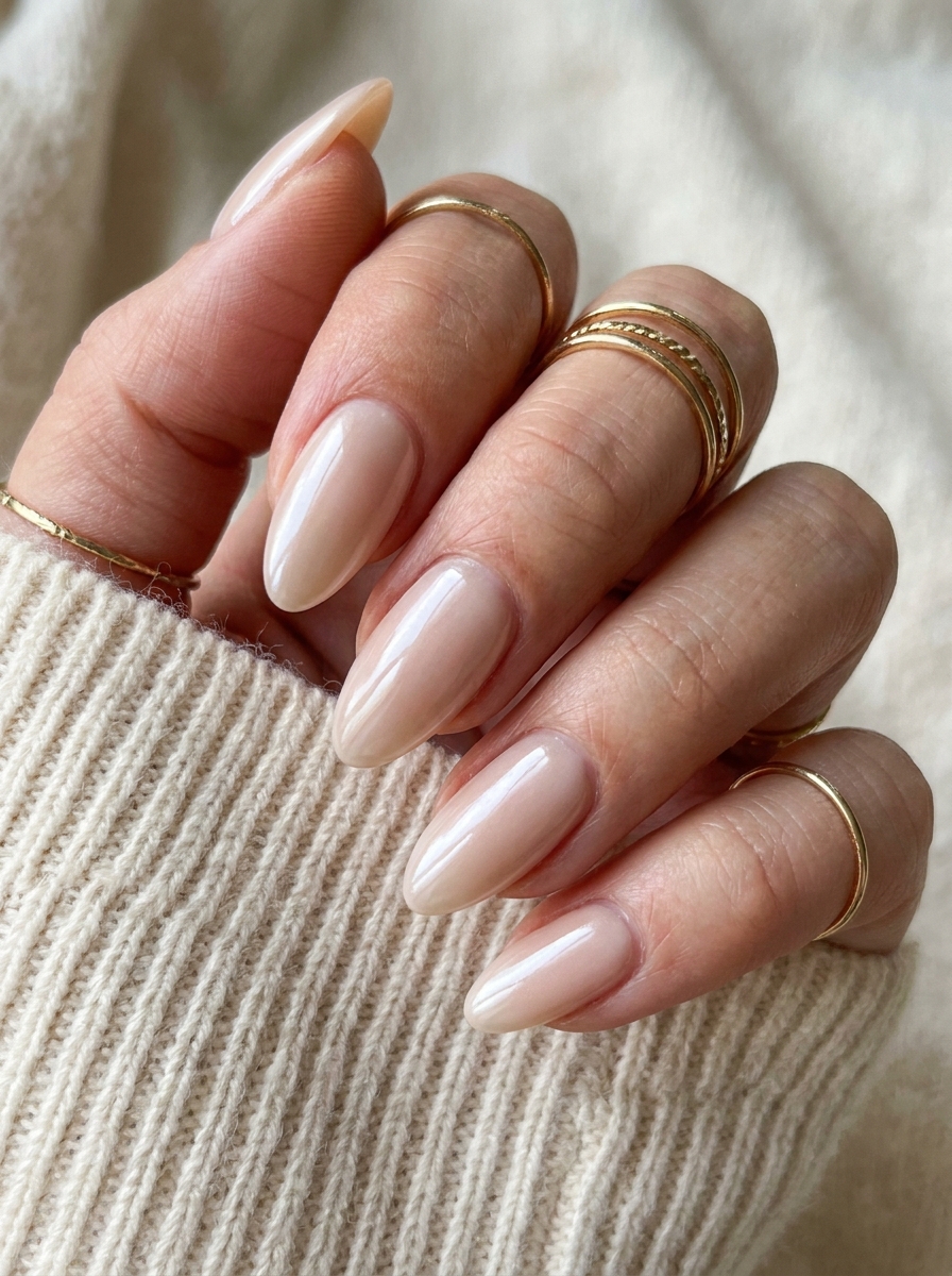 Glazed Almond Nails als Glazed Nails Inspiration 2026
